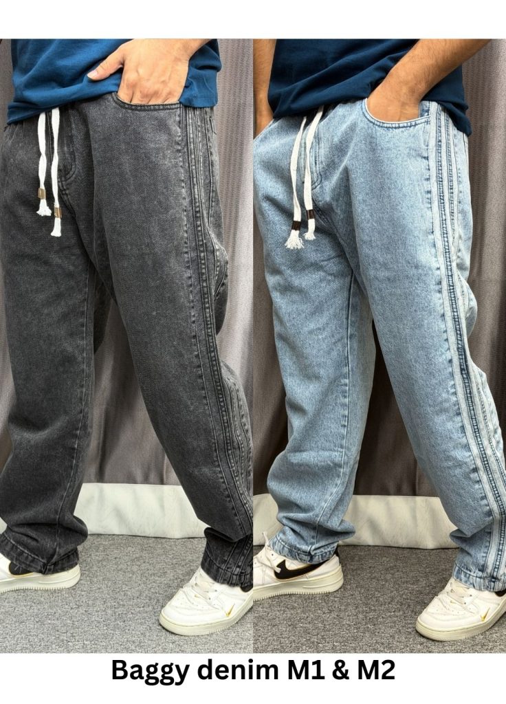 Baggy cargo denim M1 & M2 - (Black & Blue)