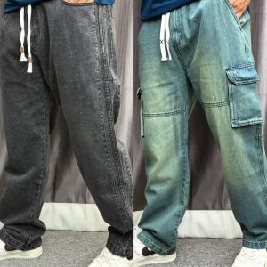 Baggy cargo denim M1 & M3 - (Black & Indigo)