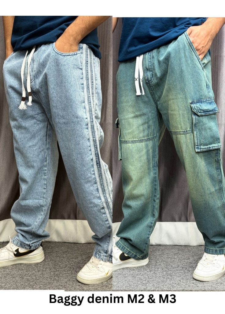 Baggy cargo denim M2 & M3 - (Blue & Indigo)