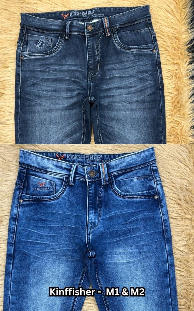 Knit Denim - Kingfisher M1 & M2 (navy & blue)