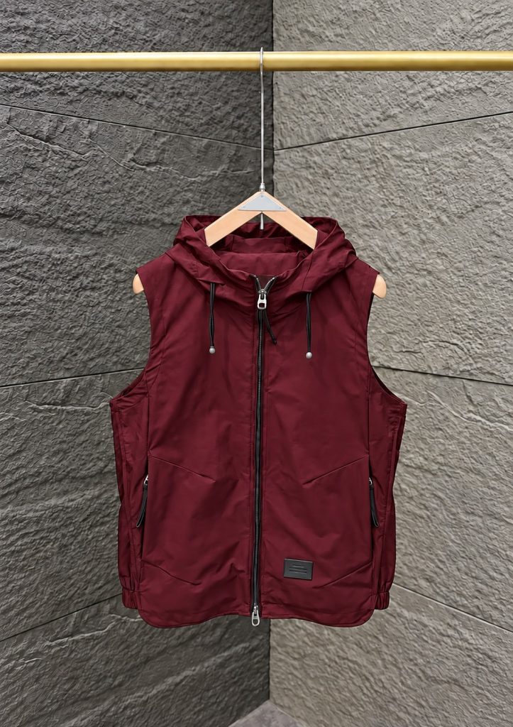Sleeve less Hoodie Jacket M2 - Maroon